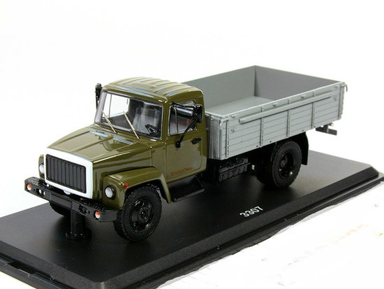 GAZ-3307 flatbed truck,   khaki-gray